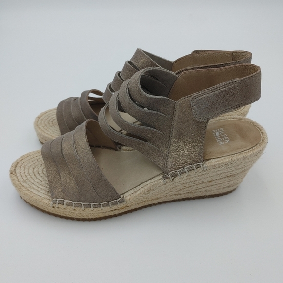 New Eileen Fisher Largo platform espadrilles 10 - Picture 7 of 10